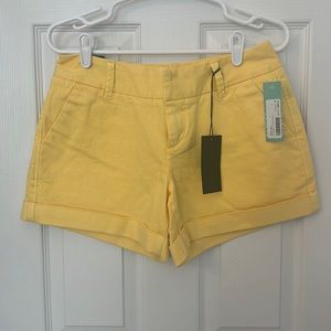 Yellow Chino Shorts